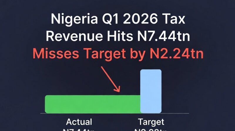 Nigeria Q1 2026 Tax Revenue Hits N7.44tn But Misses National Budget Target by N2.24tn